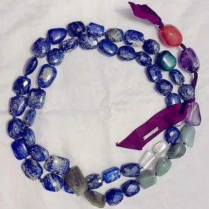 Unique Dries Van Noten stone necklace